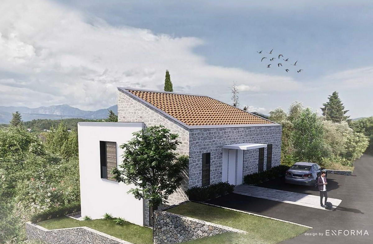 amforaproperty.com/Na prodaju građevinski plac sa odobrenim projektom za vilu u Radovićima, Luštica